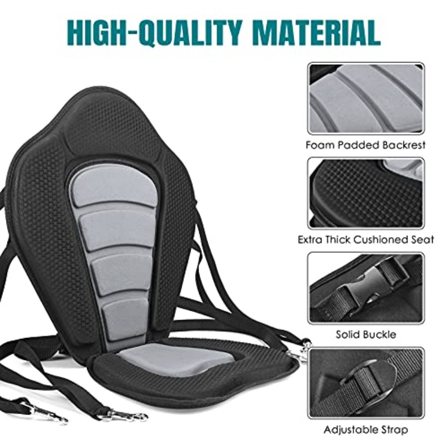 Deluxe Padded Kayak Seat with  - Fishing Kayak Storage Bag recensione e prezzo