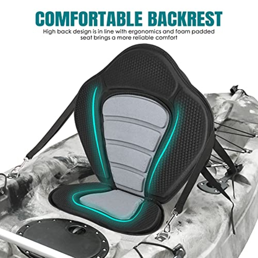 Deluxe Padded Kayak Seat with  - Fishing Kayak Storage Bag recensione e prezzo