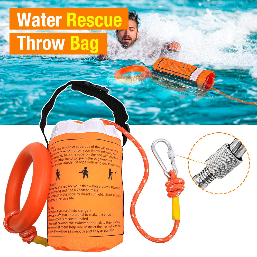 1SET Water Rescue Throw Bag, w - Fishing Kayak Crate recensione e prezzo