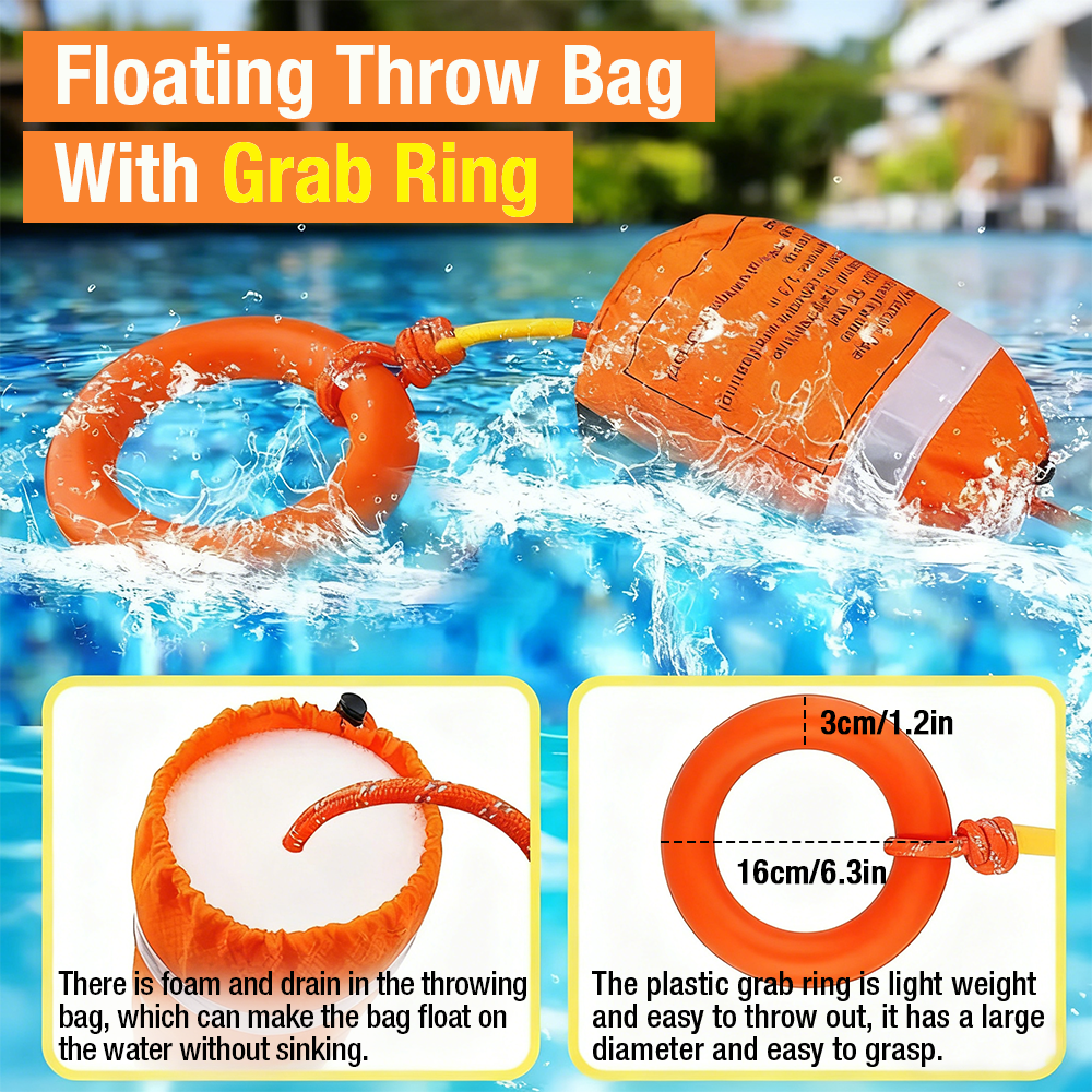 1SET Water Rescue Throw Bag, w - Fishing Kayak Crate recensione e prezzo