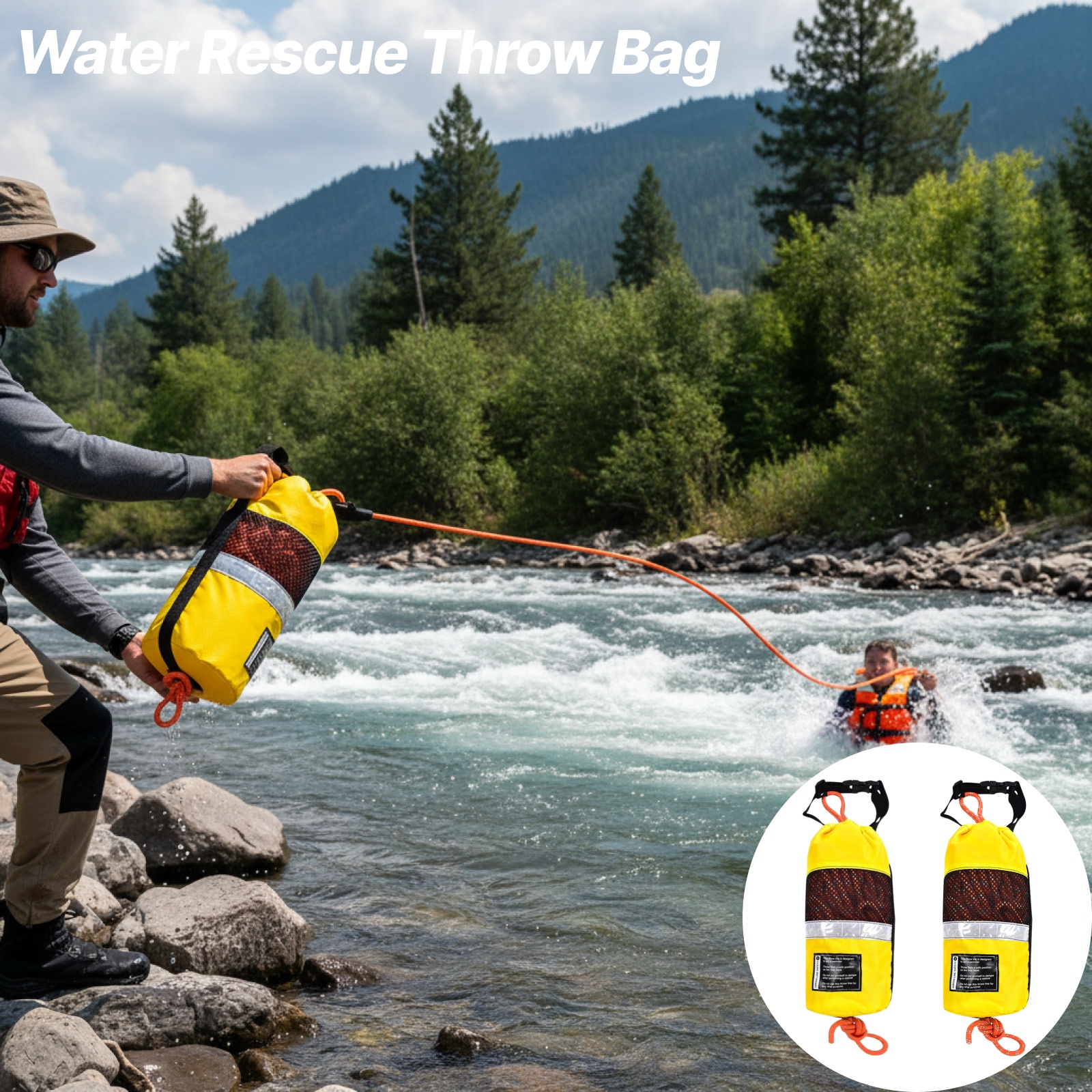 Throw Bag for Water Rescue Mar - Fishing Kayak Crate recensione e prezzo