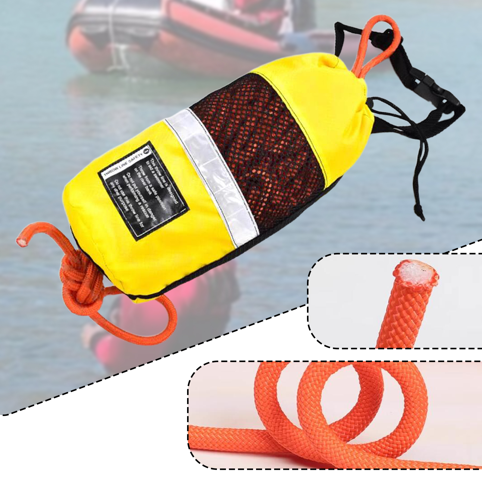 Throw Bag for Water Rescue Mar - Fishing Kayak Crate recensione e prezzo