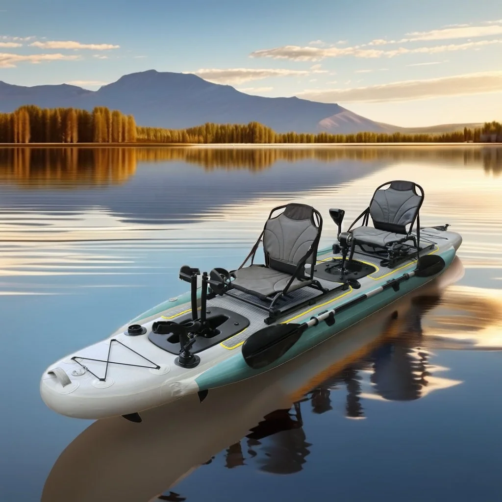 14ft Inflatable Fishing Canoe  - Fishing Kayak Seat recensione e prezzo
