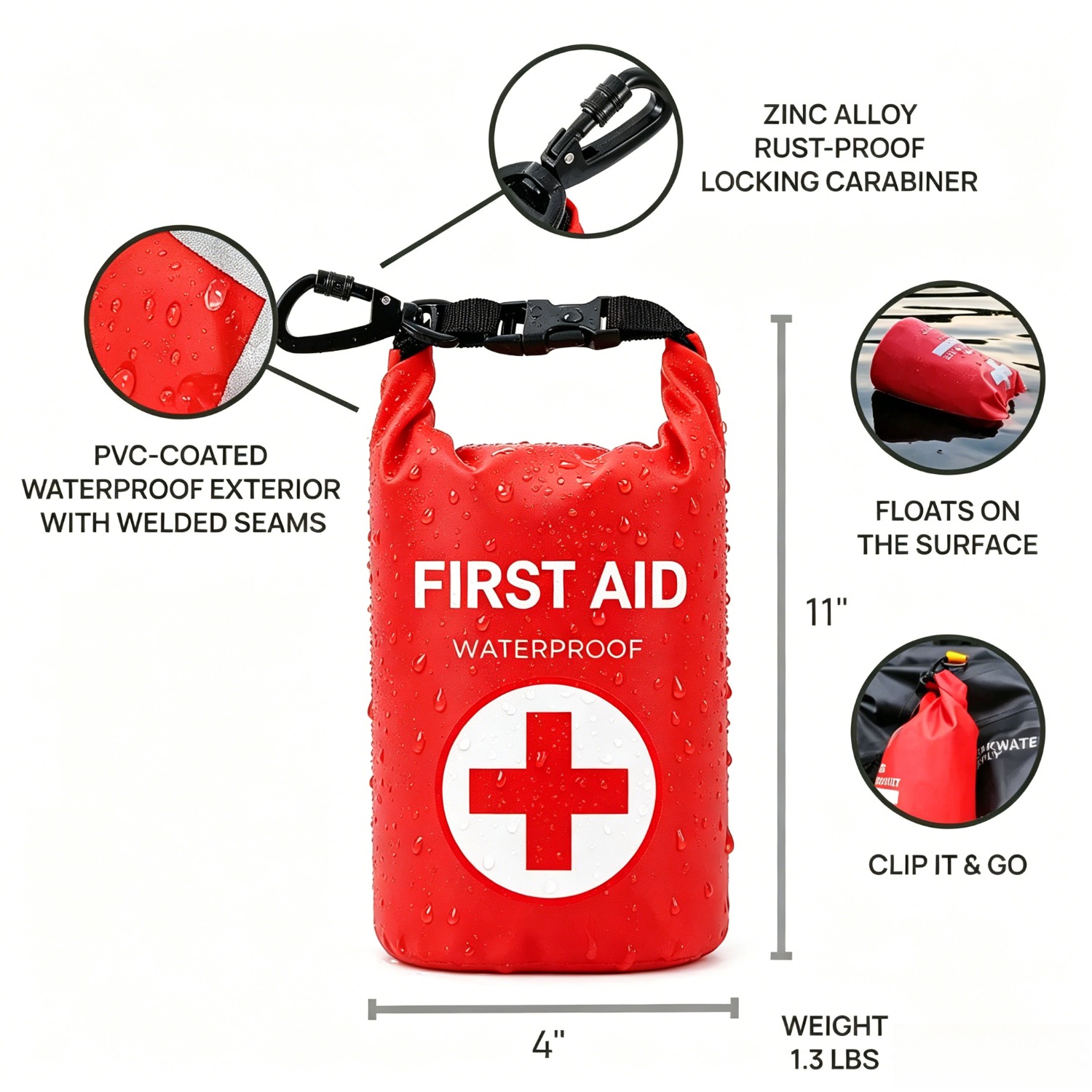 2L Waterproof First Aid Bag Ro - Fishing Kayak Sit On Top recensione e prezzo