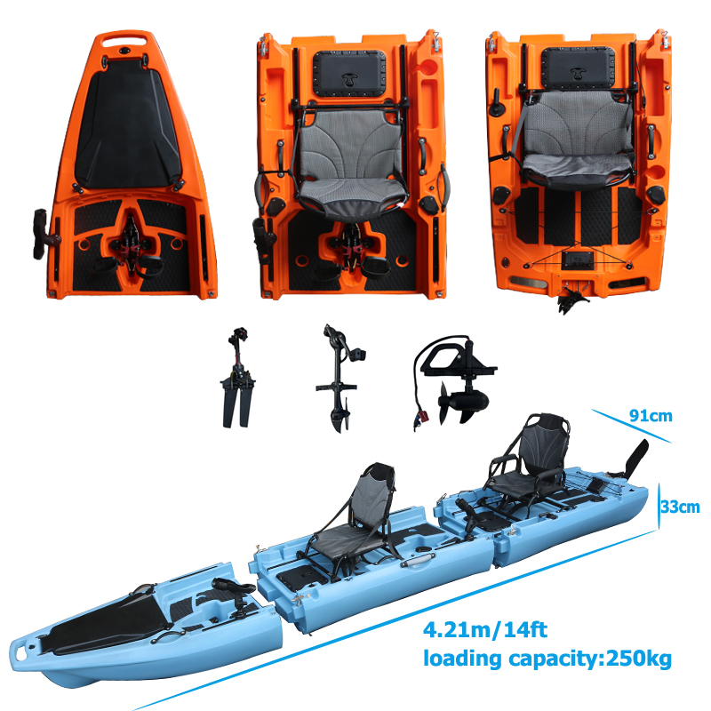 14FT 2 Person Detachable  Peda - Fishing Kayak Seat recensione e prezzo