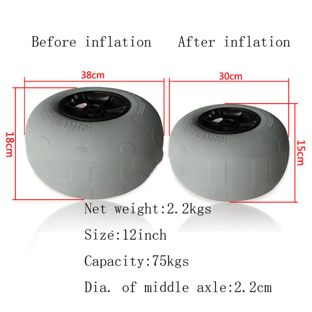 Inflatable Wide Wheel Canoe Bo - Fishing Kayak Cart recensione e prezzo