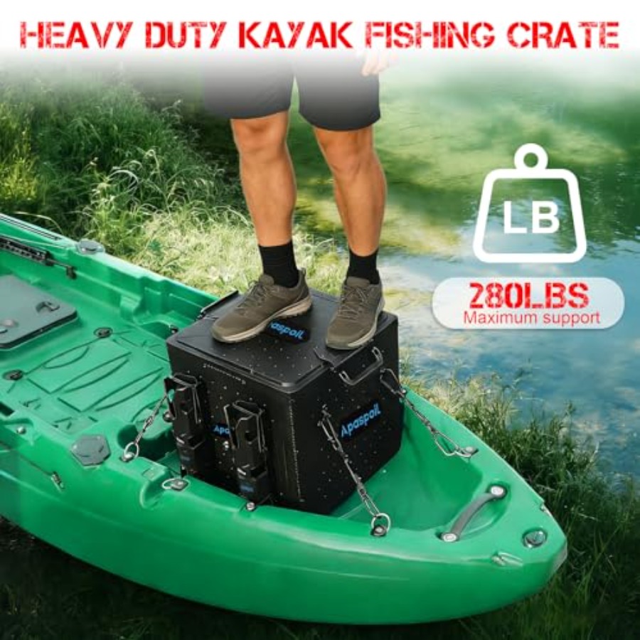 Kayak Fishing Crate with 4 Rod - Fishing Kayak Crate recensione e prezzo