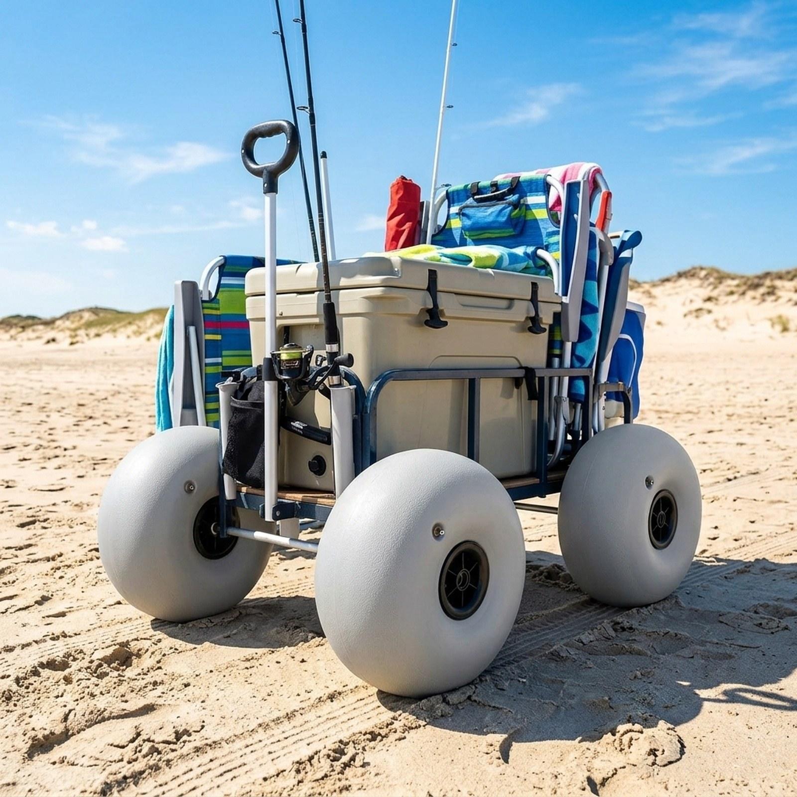 Beach Cart Sand Wheels 16 Inch - Fishing Kayak Cart recensione e prezzo