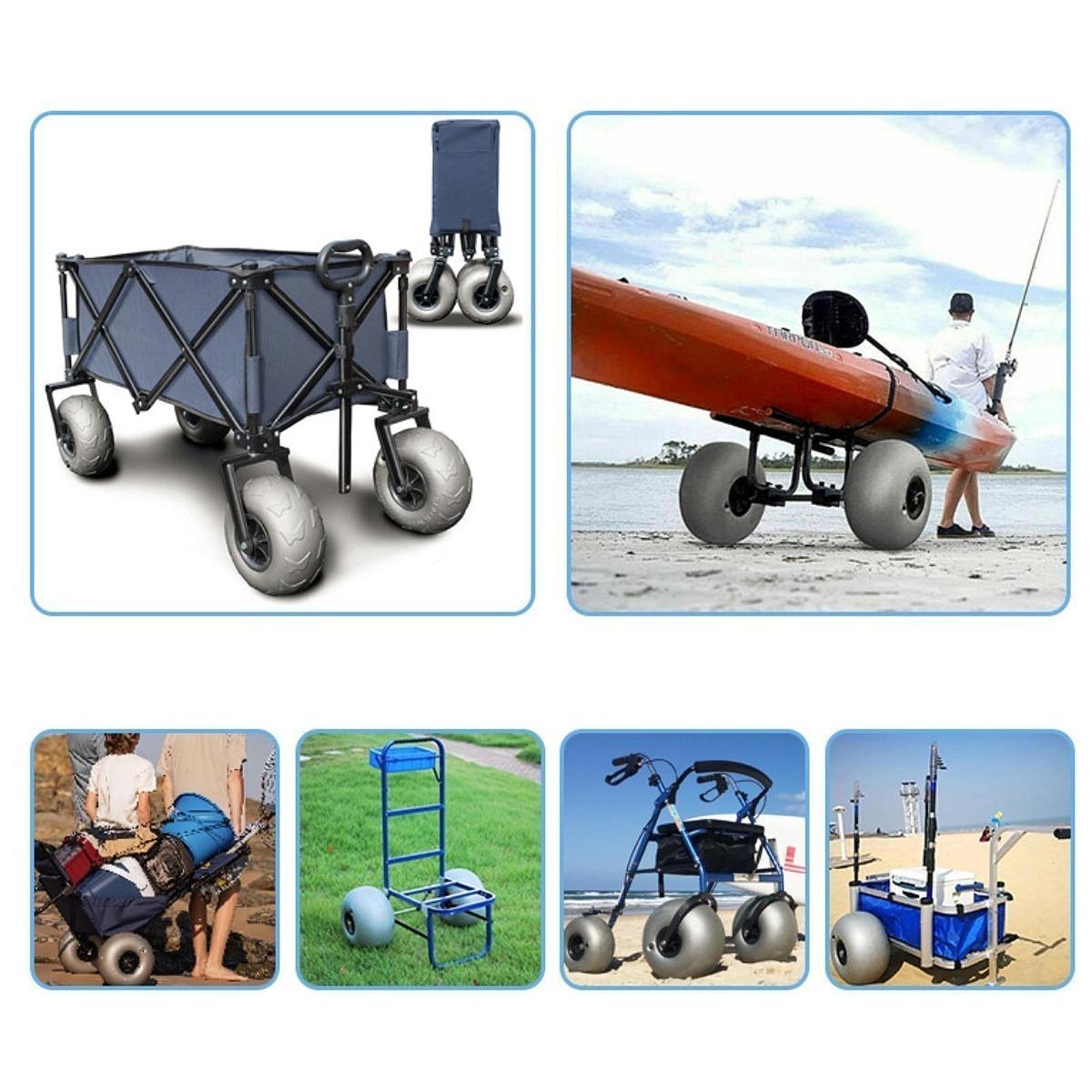 Beach Cart Sand Wheels 16 Inch - Fishing Kayak Cart recensione e prezzo