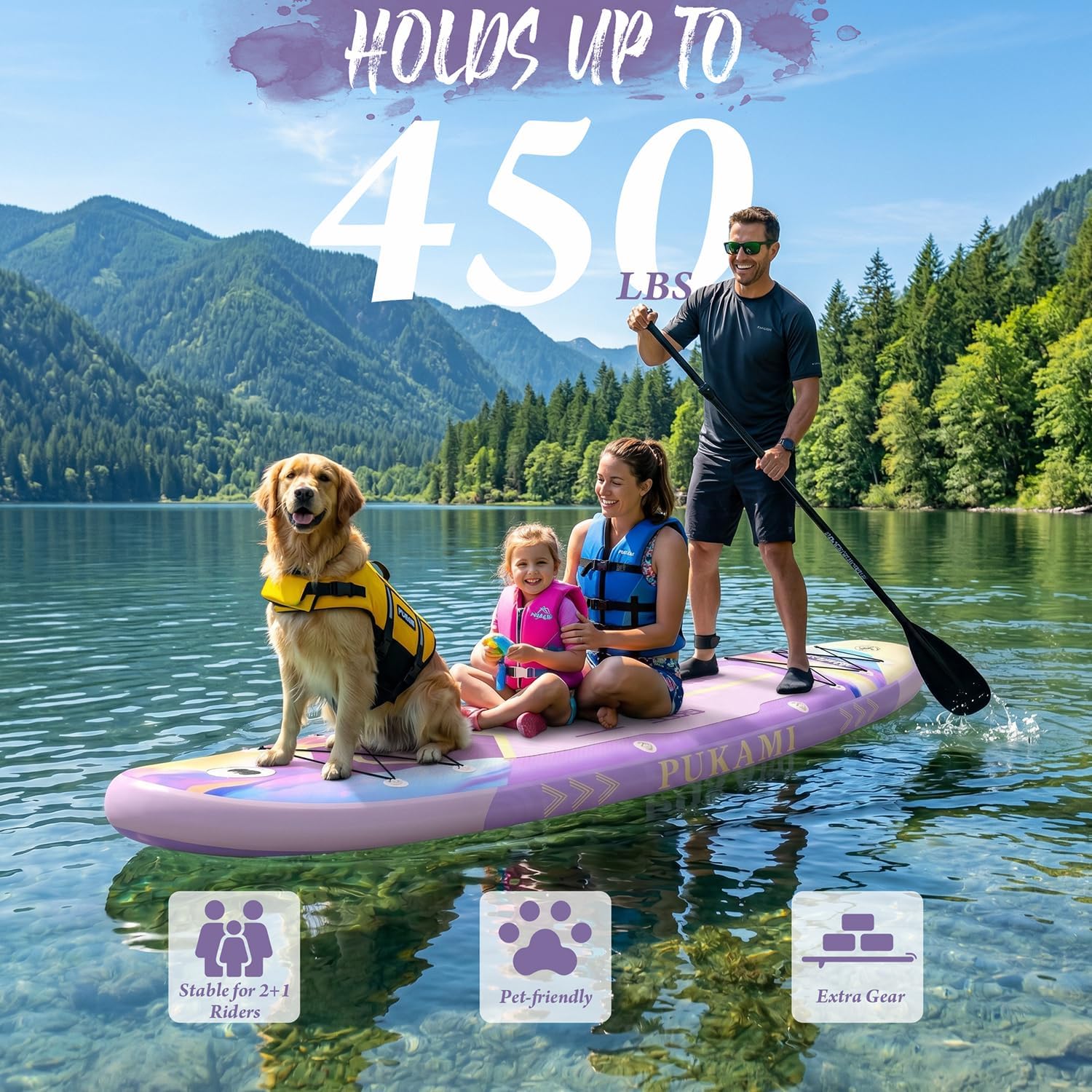 Extra Wide Inflatable Stand Up - Fishing Kayak Paddle recensione e prezzo
