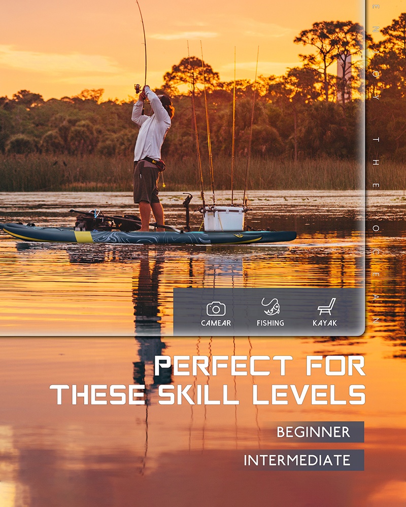 Three Air Chamber Inflatable F - Fishing Kayak Rod Holder recensione e prezzo